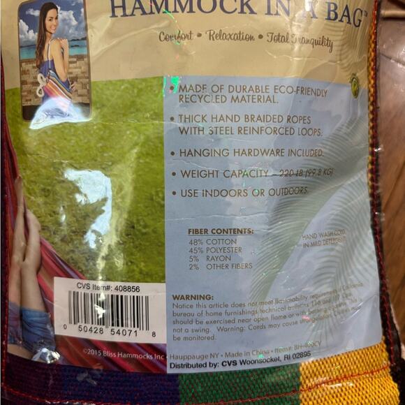 Hammock in a bag- NIB - Picture 4 of 4